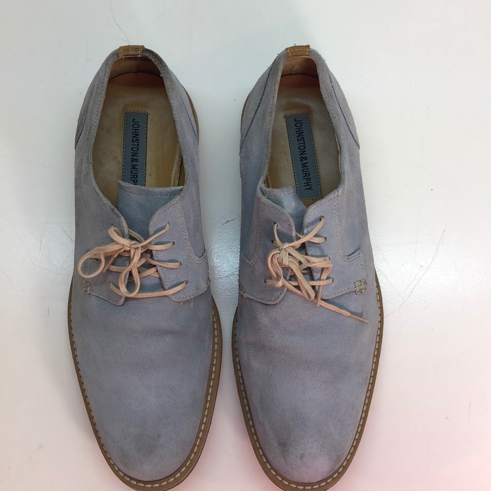 Johnston & Murphy Gray Suede Derbys Size 11.5